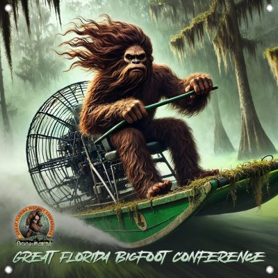 24"x24" Bigfoot Airboat Vinyl Poster