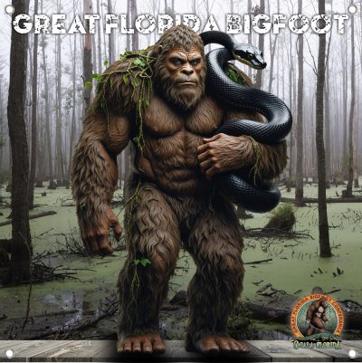 24"x24" Bigfoot Swamp Vinyl Poster